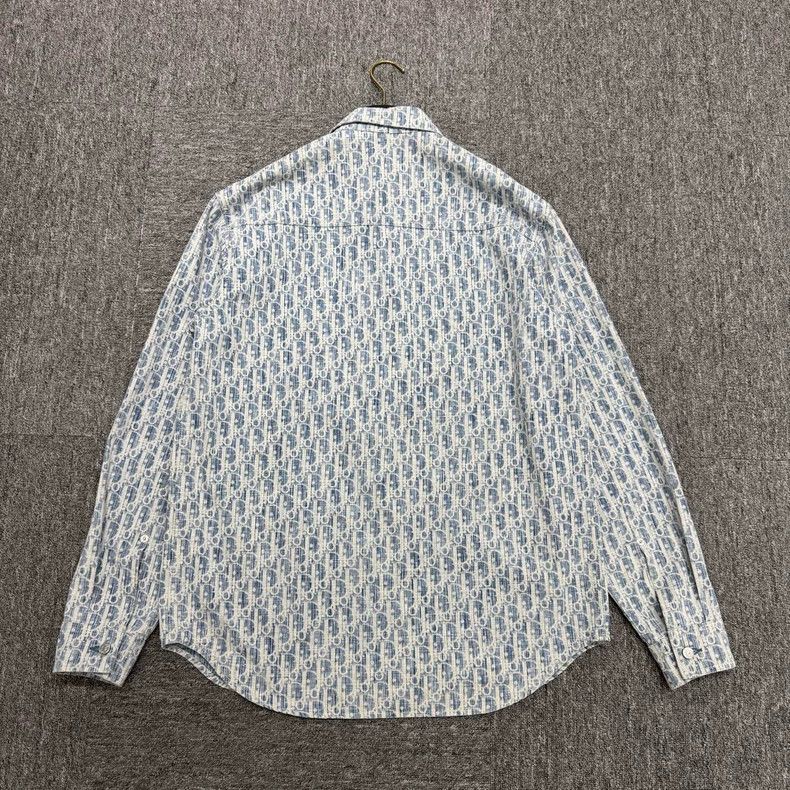 Dior Dior Printed Long Sleeve Shirt-yf Size US M / EU 48-50 / 2 - 2 Thumbnail