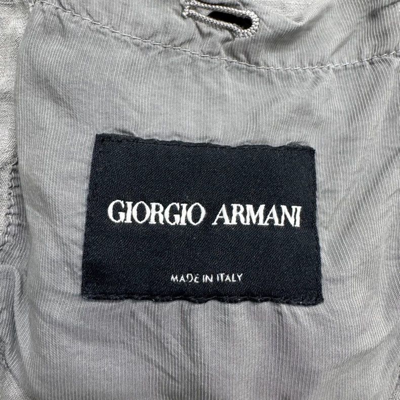 Emporio Armani Giorgio Armani Wrinkled Linen Blazer Jacket-yf Size US L / EU 52-54 / 3 - 3 Thumbnail