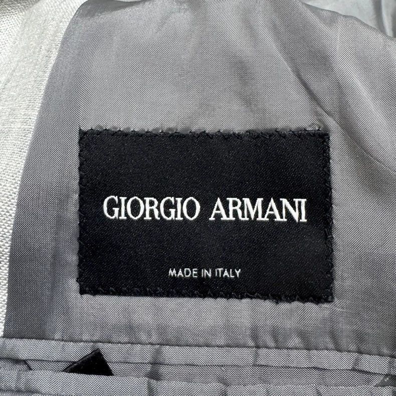 Emporio Armani Giorgio Armani Gray Linen Suit Jacket-yf Size US L / EU 52-54 / 3 - 4 Thumbnail