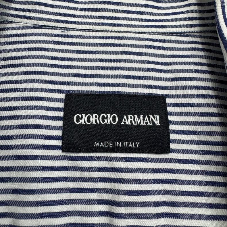 Emporio Armani Giorgio Armani Striped Long Sleeve Shirt-yf Size US L / EU 52-54 / 3 - 3 Thumbnail
