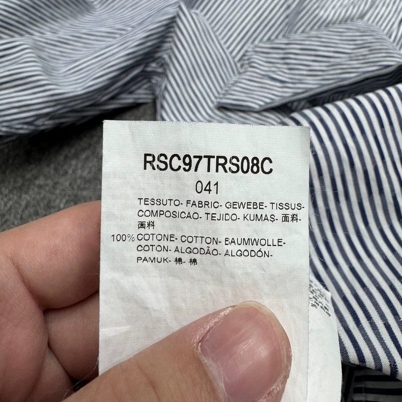 Emporio Armani Giorgio Armani Striped Long Sleeve Shirt-yf Size US L / EU 52-54 / 3 - 5 Thumbnail