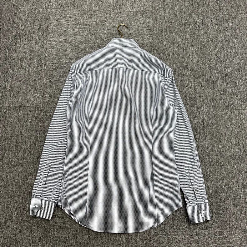 Emporio Armani Giorgio Armani Striped Long Sleeve Shirt-yf Size US L / EU 52-54 / 3 - 2 Thumbnail