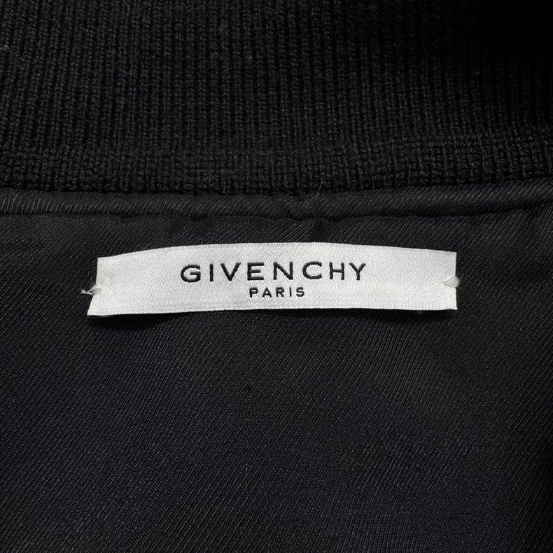 Givenchy Givenchy Black Cotton Bomber Jacket-yf Size US XL / EU 56 / 4 - 4 Thumbnail