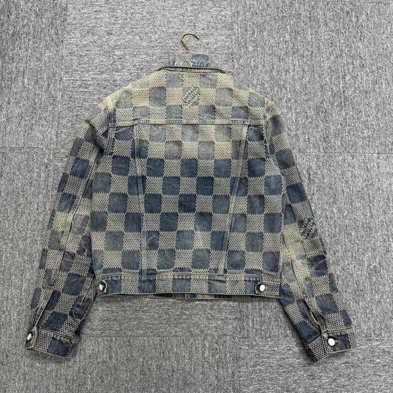 Louis Vuitton Louis Vuitton Checkered Denim Jacket-yf Size US L / EU 52-54 / 3 - 2 Thumbnail