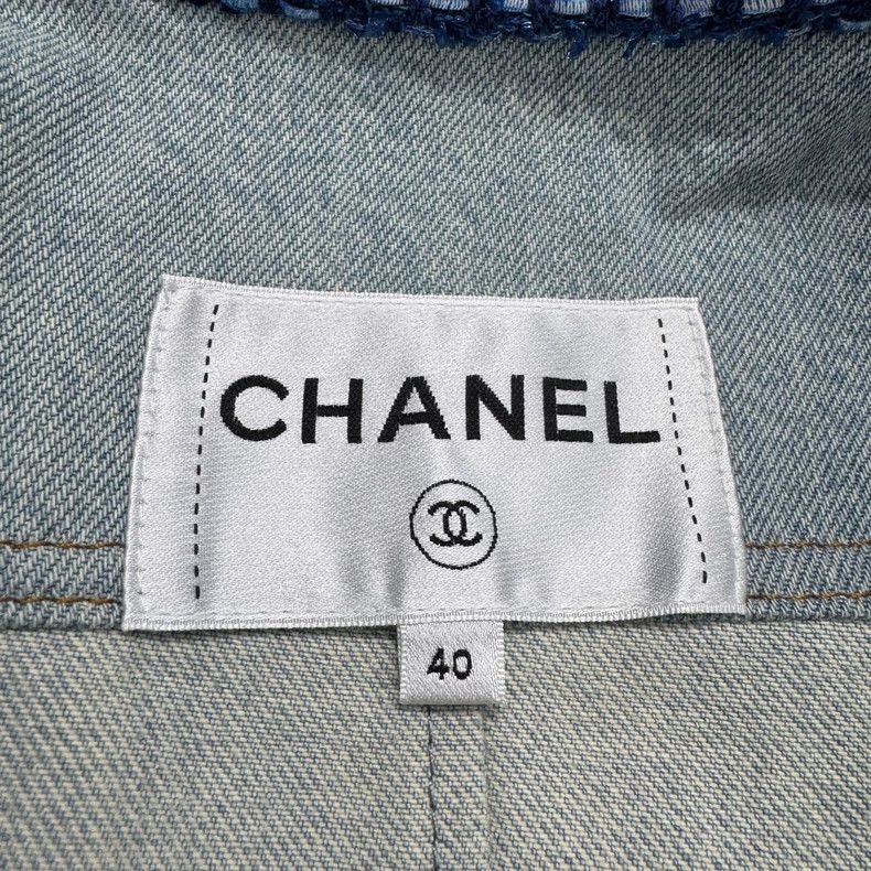Chanel Chanel Tassel Denim Jacket Size 40-yf Size US L / EU 52-54 / 3 - 3 Thumbnail
