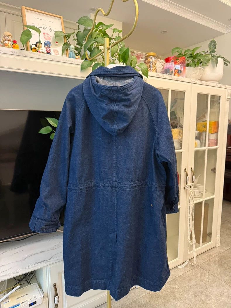 Kapital Denim Trench Coat with Adjustable Waist Drawstring-yf Size US M / EU 48-50 / 2 - 3 Thumbnail