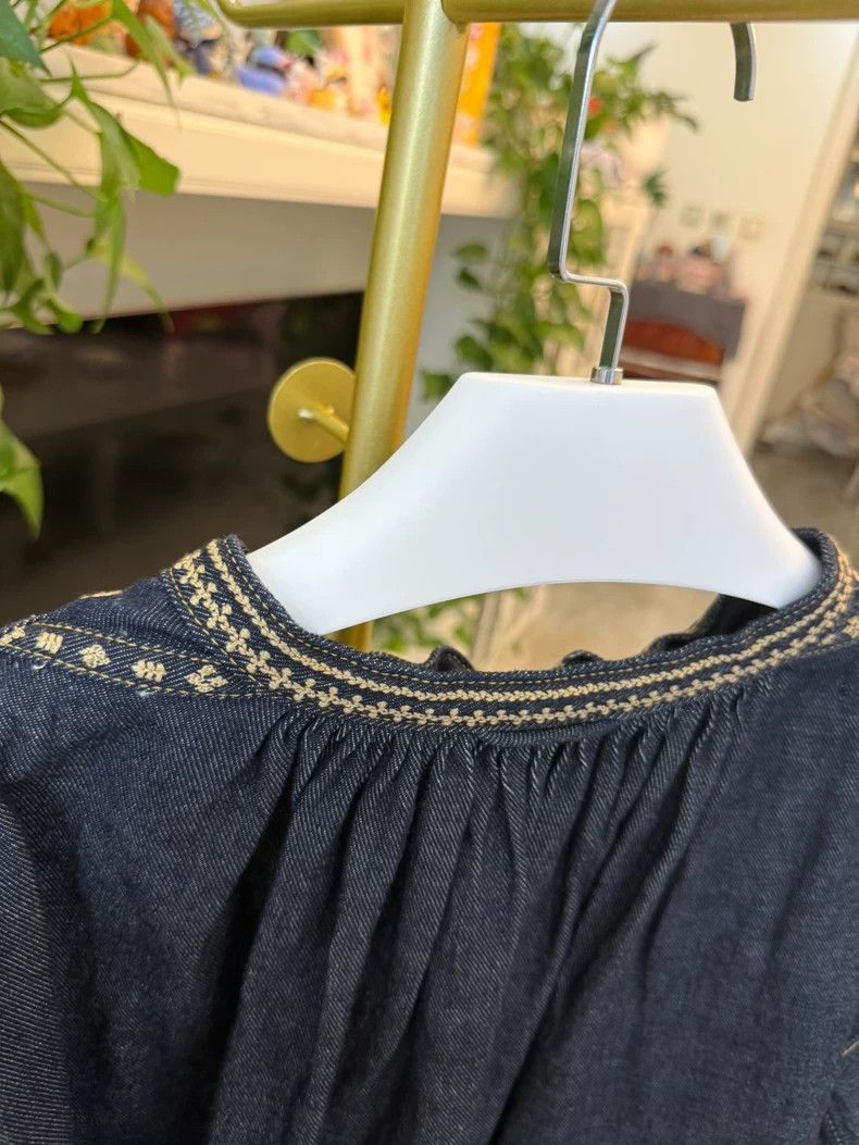 Kapital Blue Denim Top with Embroidery Detail-yf Size US M / EU 48-50 / 2 - 5 Thumbnail