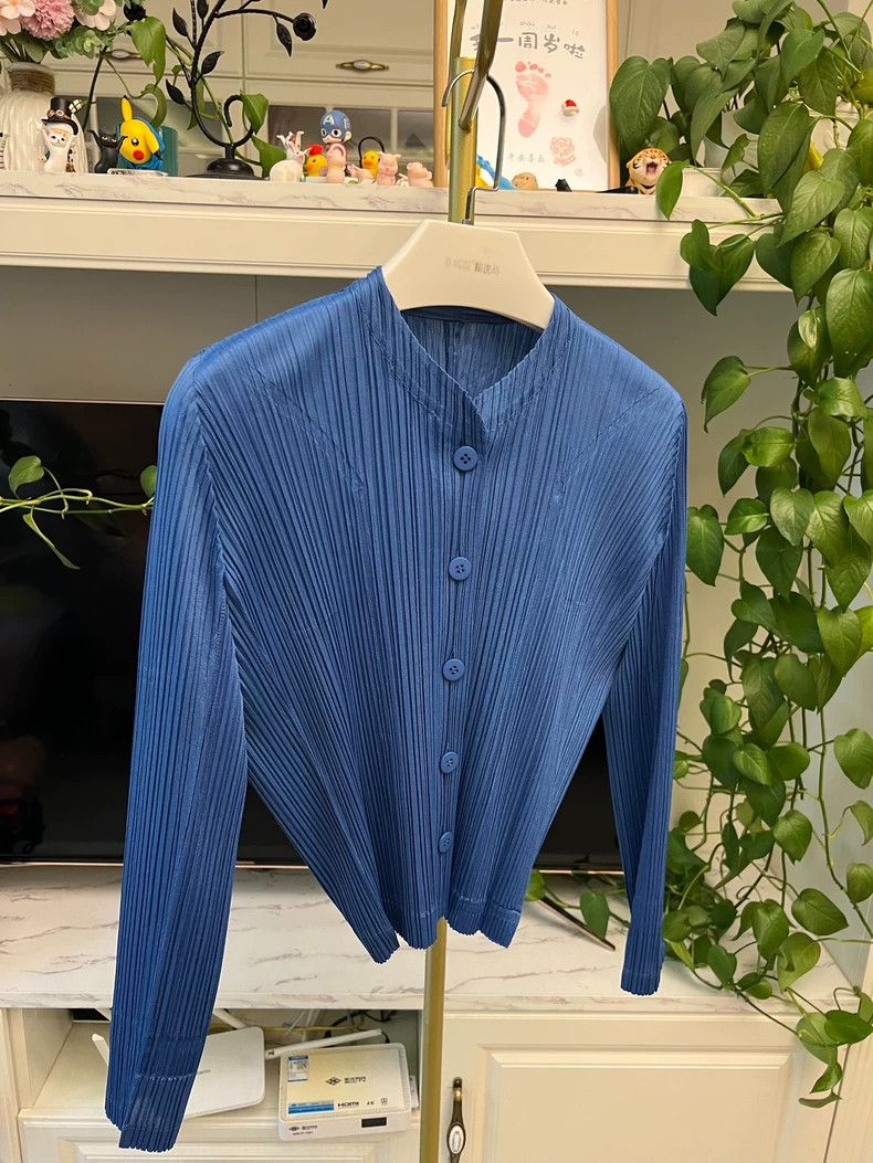 Issey Miyake Issey Miyake Blue Button-Up Cardigan-yf Size US L / EU 52-54 / 3 - 2 Thumbnail