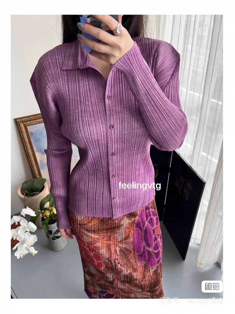 Issey Miyake Issey Miyake Purple Long Sleeve Shirt-yf Size US M / EU 48-50 / 2 - 7 Thumbnail