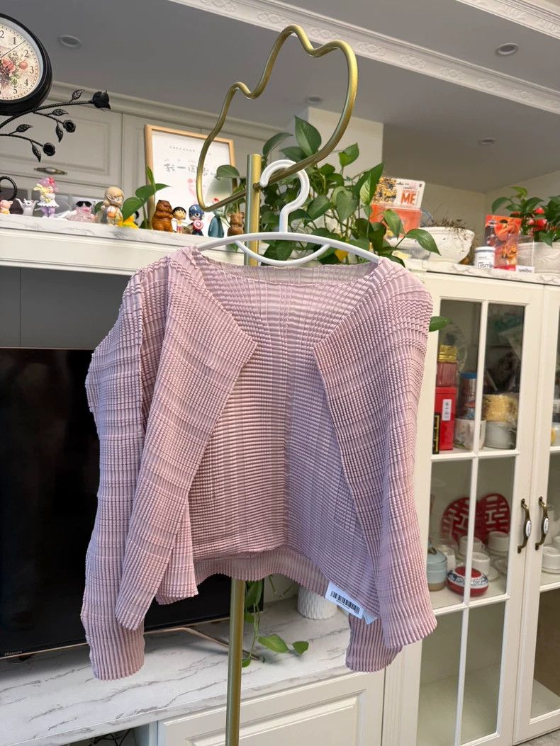 Issey Miyake Issey Miyake Waffle Top in Pink-yf Size US M / EU 48-50 / 2 - 7 Thumbnail