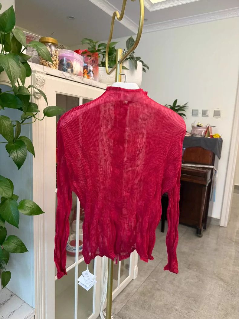 Issey Miyake Issey Miyake Red Long Sleeve Jacket-yf Size US M / EU 48-50 / 2 - 8 Thumbnail