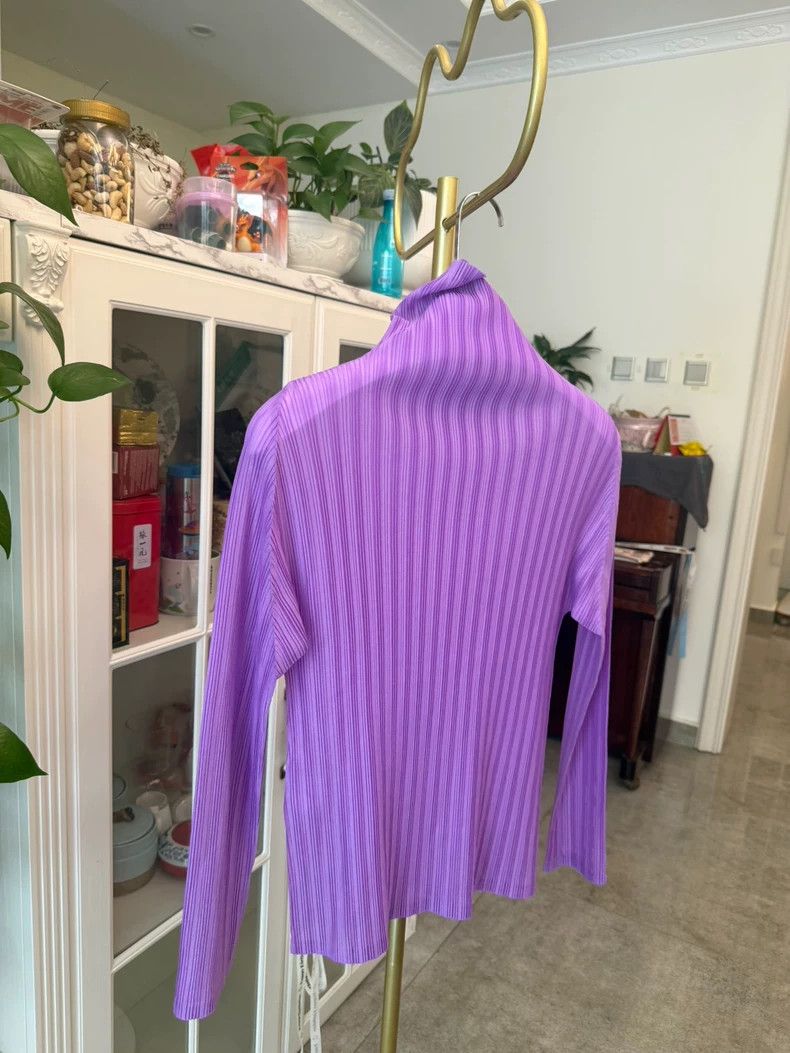 Issey Miyake Issey Miyake Long Sleeve High Neck Top-yf Size US M / EU 48-50 / 2 - 6 Thumbnail