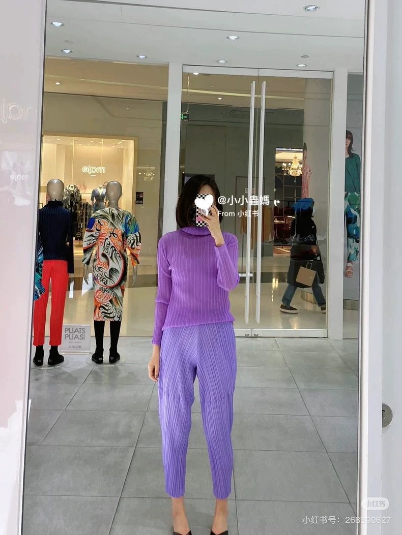 Issey Miyake Issey Miyake Long Sleeve High Neck Top-yf Size US M / EU 48-50 / 2 - 8 Thumbnail