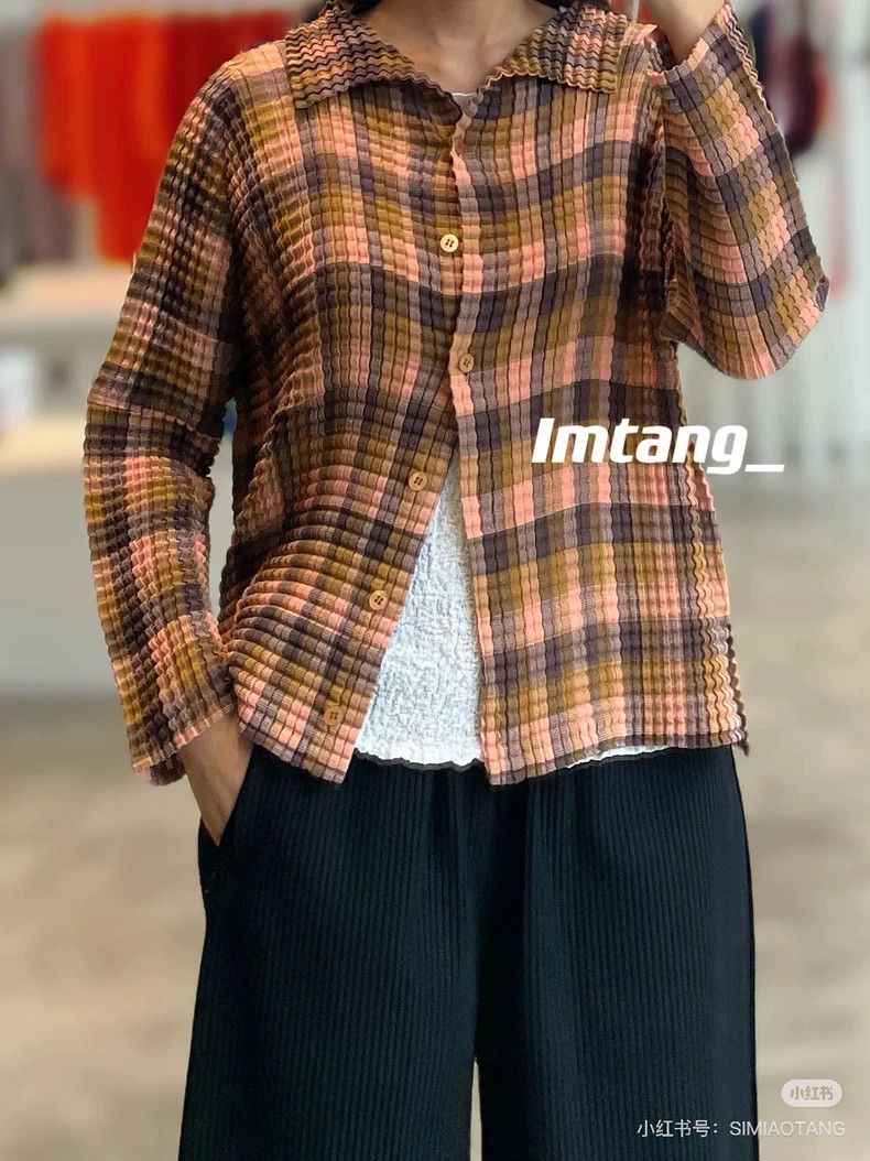 Issey Miyake Stylish Knitted Jacket in Mixed Colors-yf Size US M / EU 48-50 / 2 - 9 Thumbnail