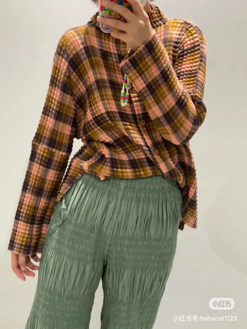 Issey Miyake Stylish Knitted Jacket in Mixed Colors-yf Size US M / EU 48-50 / 2 - 8 Thumbnail