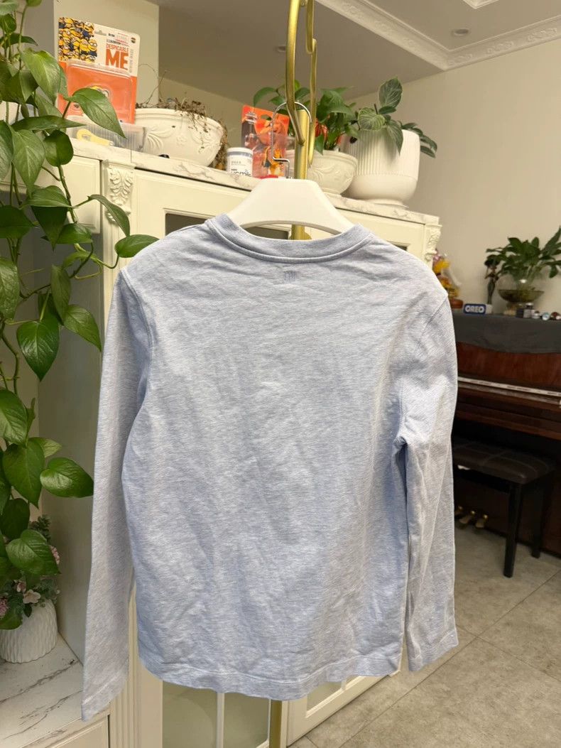 AMI Ami Long Sleeve T-shirt with Heart Logo-yf Size US XS / EU 42 / 0 - 8 Thumbnail
