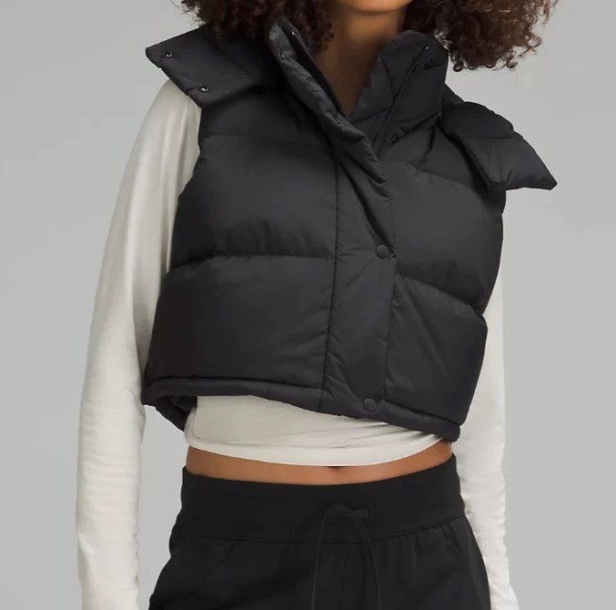 Canada Goose Lululemon Wunder Puff Black Down Vest-yf Size US L / EU 52-54 / 3 - 9 Thumbnail