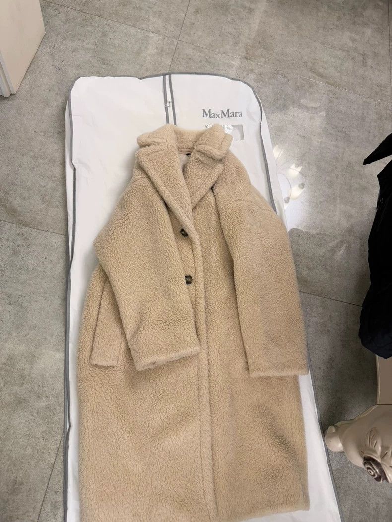 Max Mara MaxMara Teddy Beige Long Coat-yf Size US S / EU 44-46 / 1 - 8 Thumbnail
