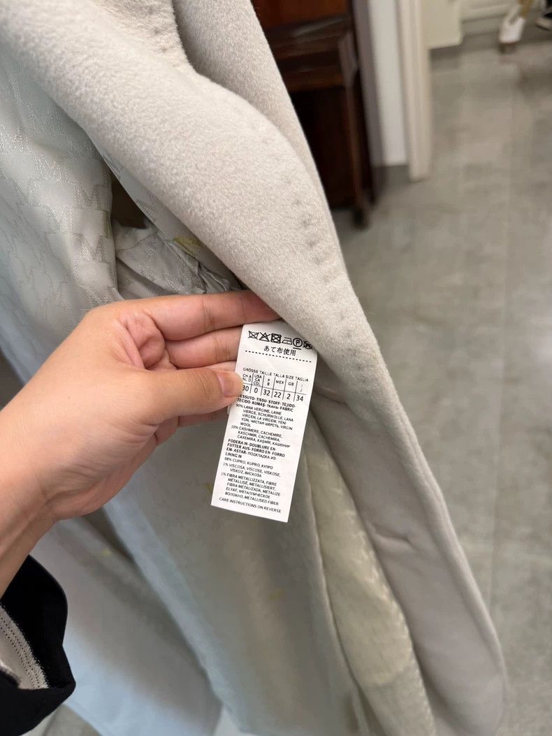Max Mara Max Mara Glacier Gray Double Breasted Coat-yf Size US XS / EU 42 / 0 - 5 Thumbnail