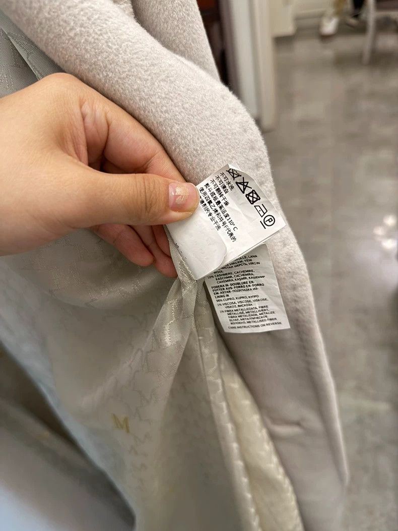 Max Mara Max Mara Glacier Gray Double Breasted Coat-yf Size US XS / EU 42 / 0 - 8 Thumbnail