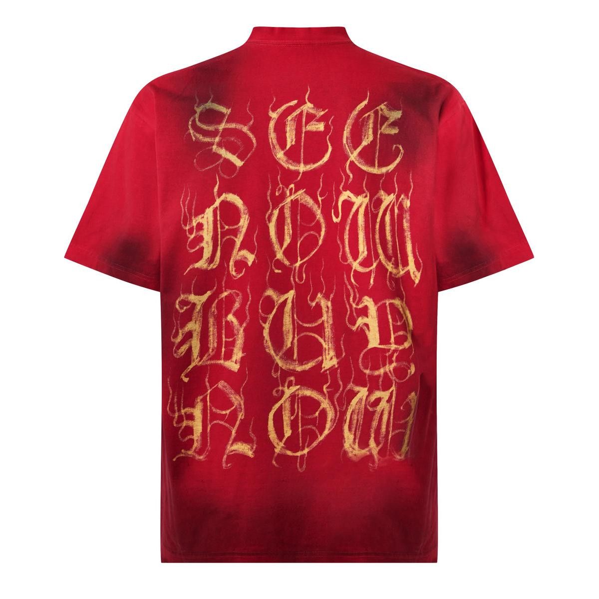 Balenciaga HEAVY METAL T-SHIRT in RED Size US M / EU 48-50 / 2 - 2 Thumbnail
