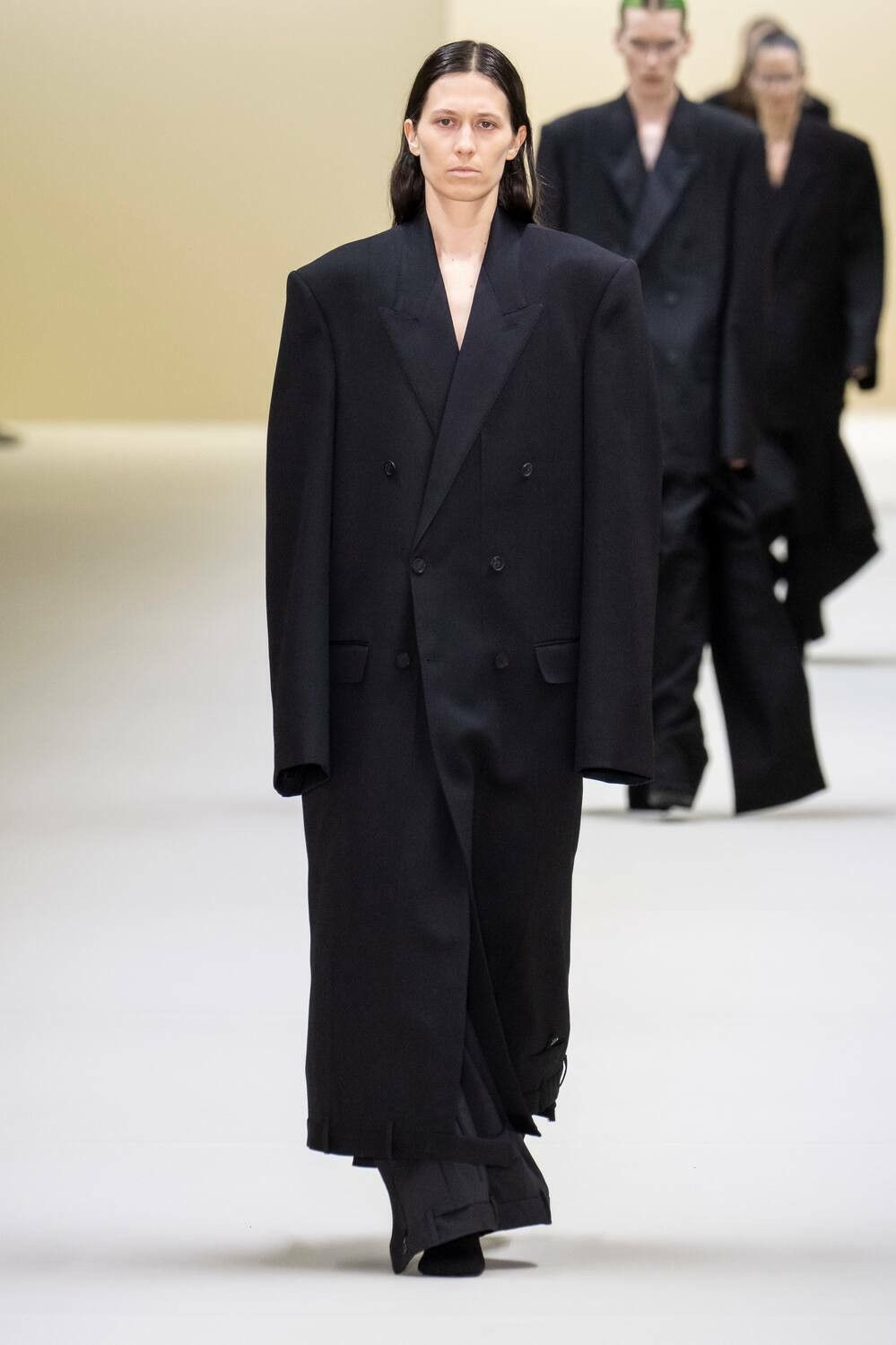 Balenciaga $4.9K VALUE Deconstructed Double-Breasted Wool Coat Size US XS / EU 42 / 0 - 2 Thumbnail