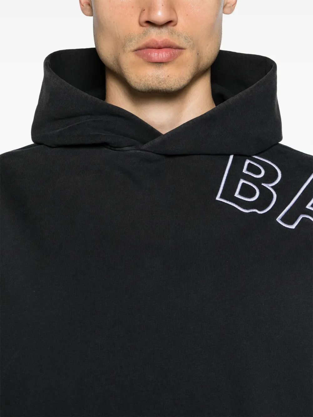 Balenciaga Outline logo-embroidered cotton hoodie Size US S / EU 44-46 / 1 - 4 Thumbnail