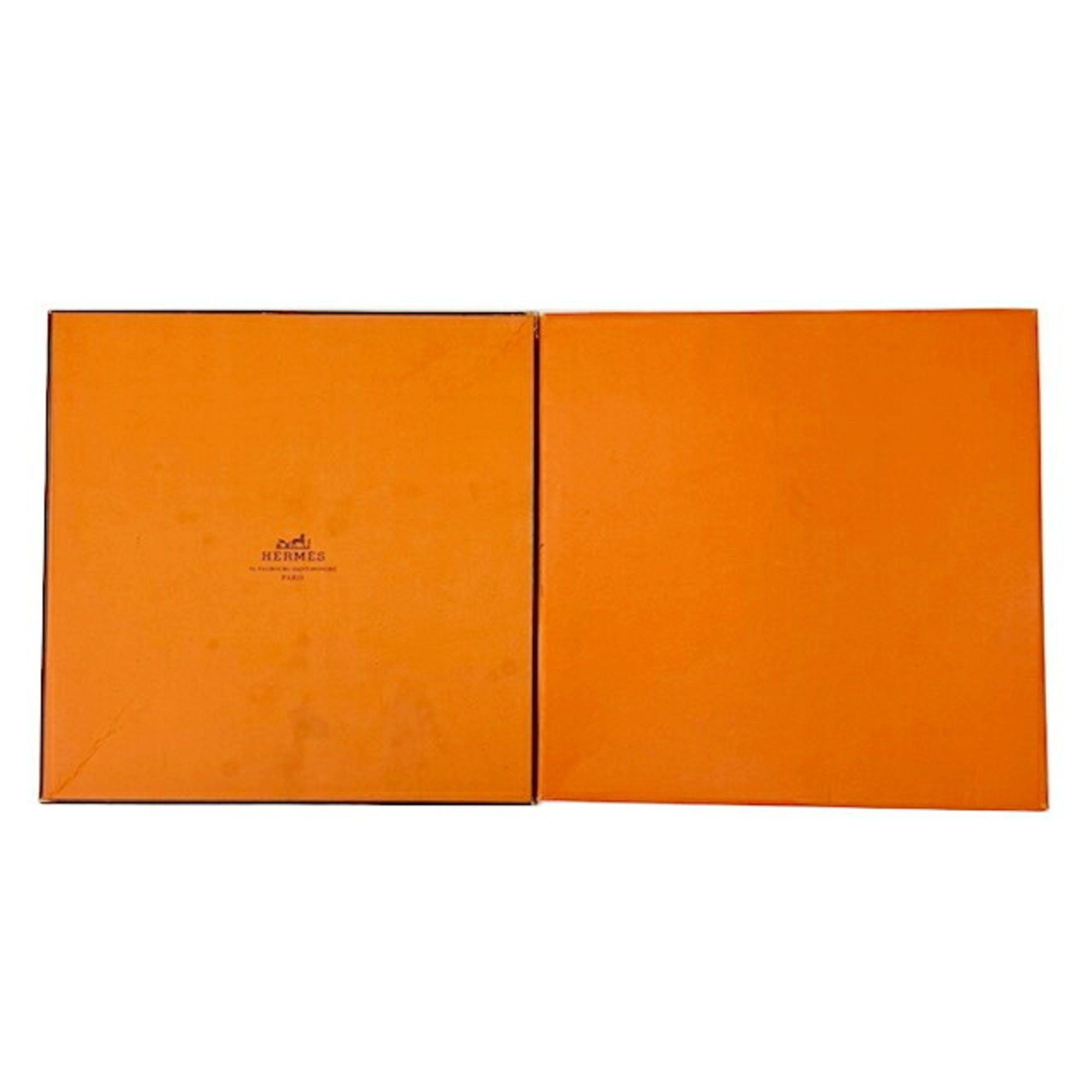Hermes Hermes Carré 90 Scarf/Muffler L’ATLANTIDE 100% Silk Orange Women’s Size ONE SIZE - 9 Thumbnail