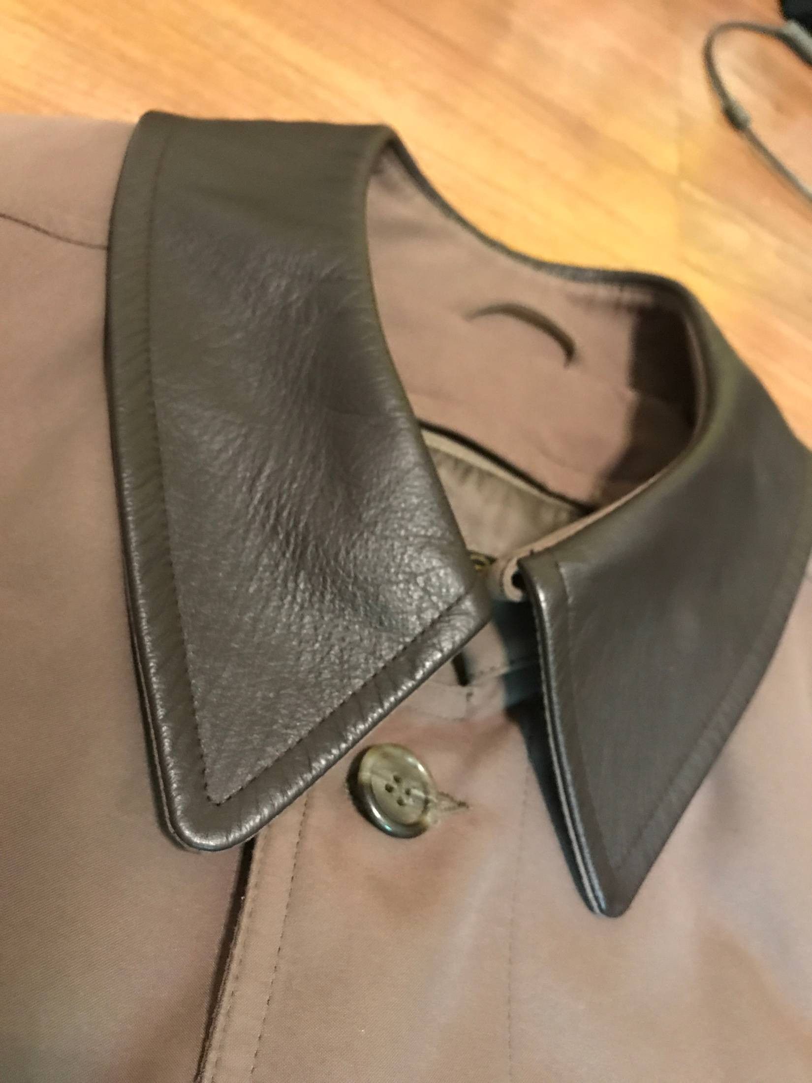 Brooks Brothers Brooks Brothers Olive Trench Over coat With leather trim Size US XL / EU 56 / 4 - 3 Thumbnail