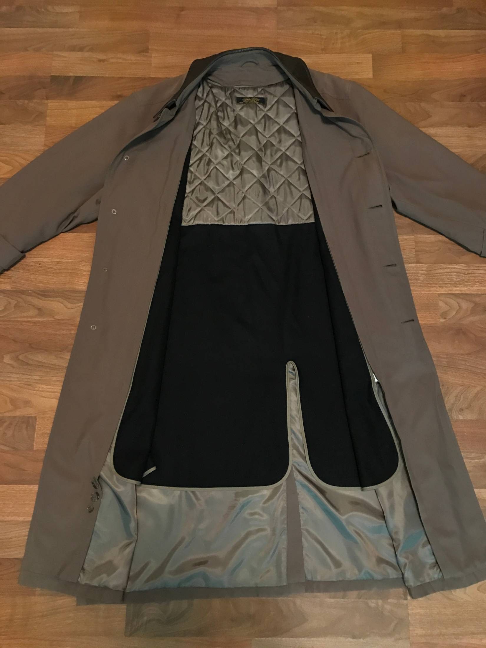 Brooks Brothers Brooks Brothers Olive Trench Over coat With leather trim Size US XL / EU 56 / 4 - 2 Thumbnail