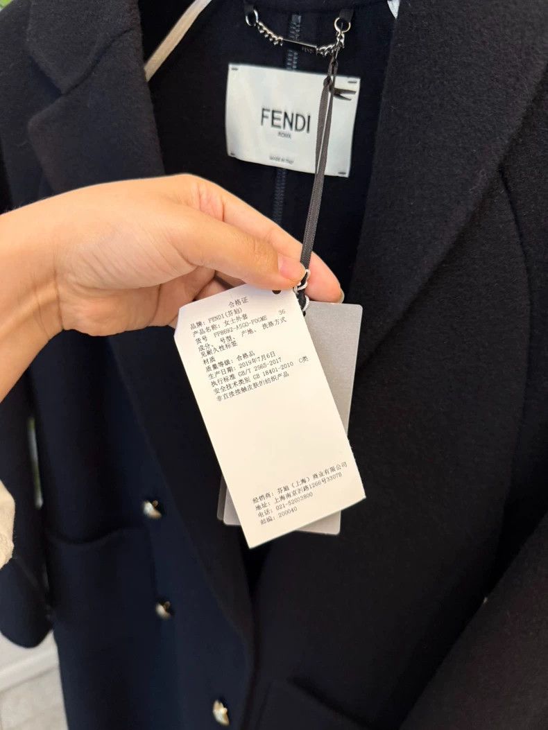 Fendi Fendi Black Women's Zip Coat with Tags-yf Size US L / EU 52-54 / 3 - 3 Thumbnail