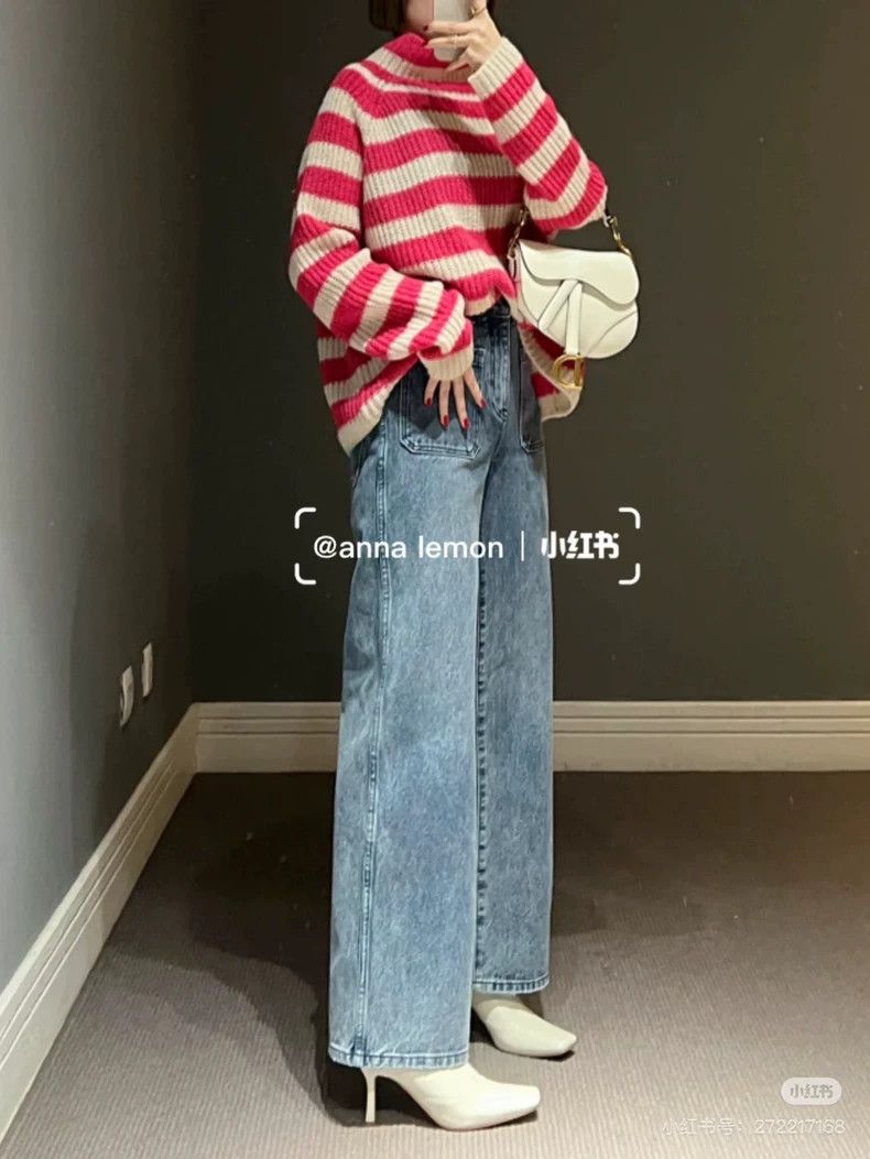 Dior Pink Striped Sweater with Bee Design-yf Size US M / EU 48-50 / 2 - 8 Thumbnail