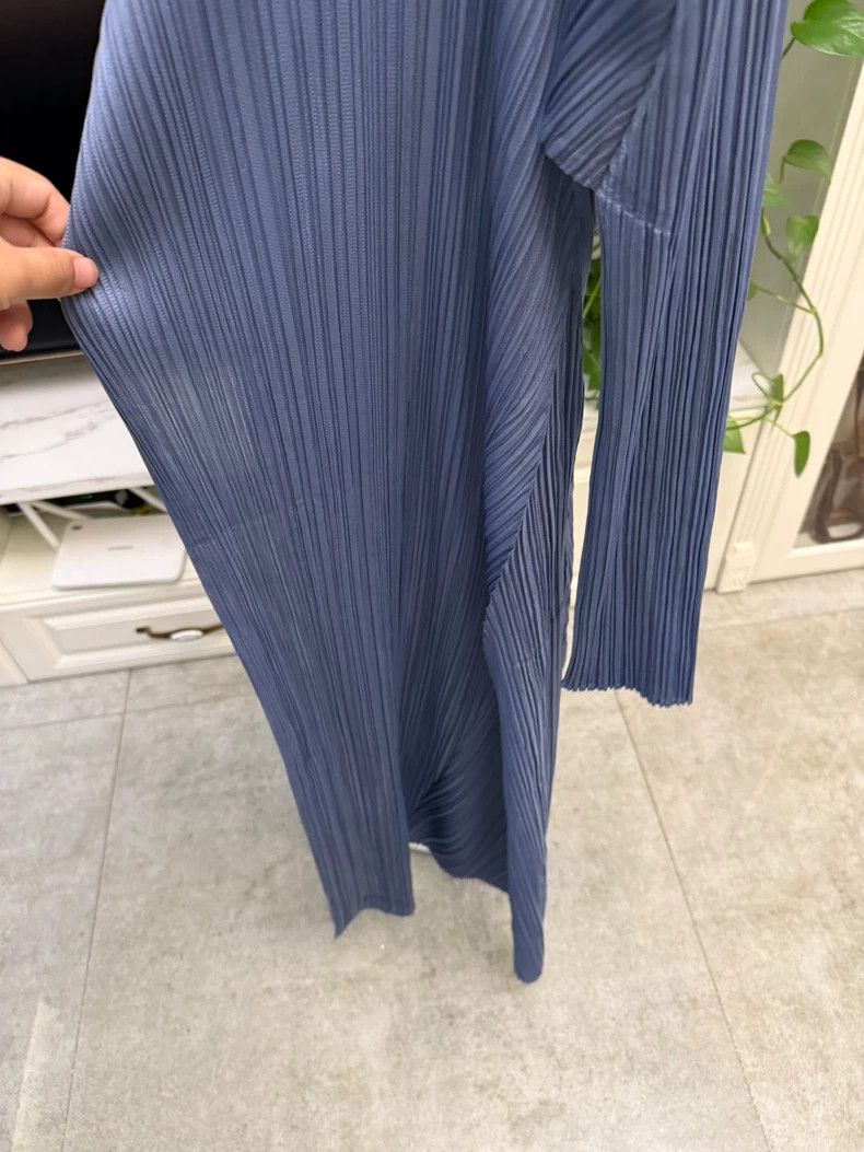Issey Miyake Issey Miyake Long Cardigan in Haze Blue-yf Size US M / EU 48-50 / 2 - 2 Thumbnail