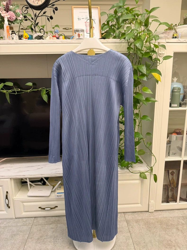 Issey Miyake Issey Miyake Long Cardigan in Haze Blue-yf Size US M / EU 48-50 / 2 - 5 Thumbnail