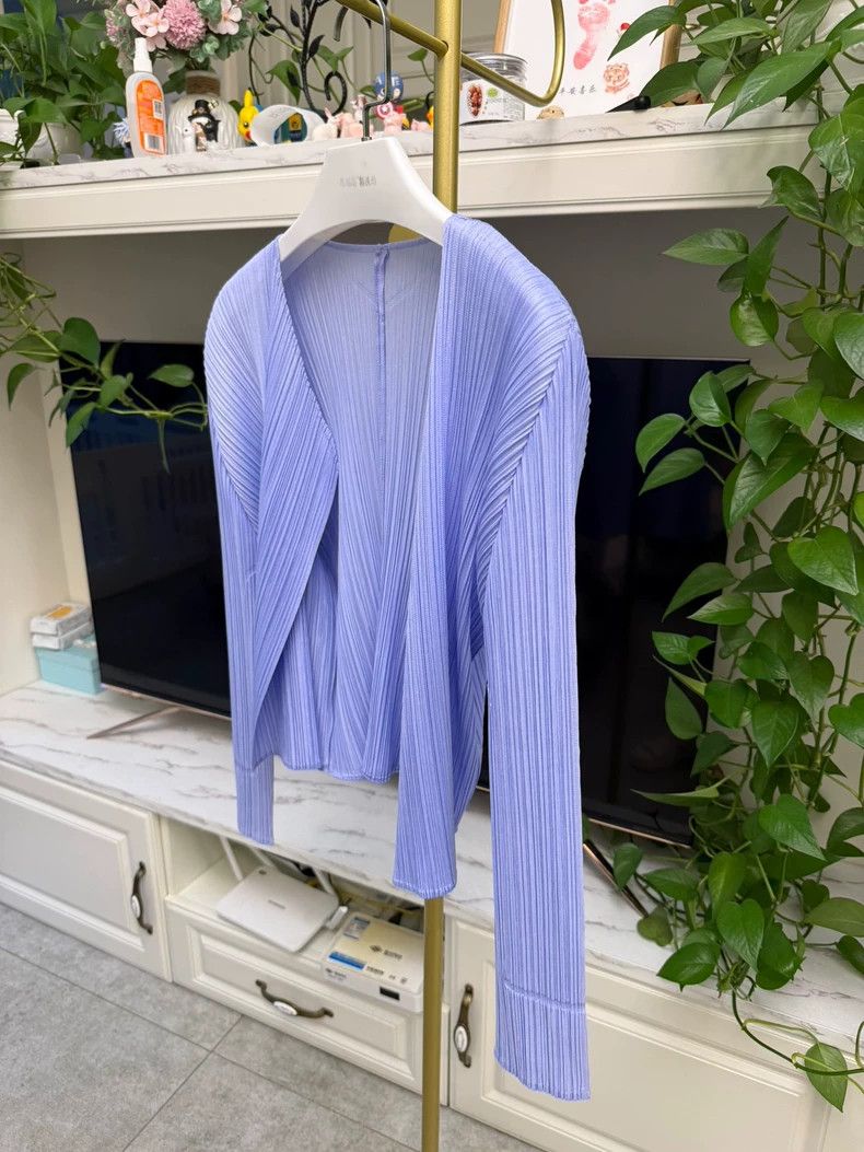 Issey Miyake Issey Miyake Cardigan in Purple and Blue-yf Size US M / EU 48-50 / 2 - 2 Thumbnail