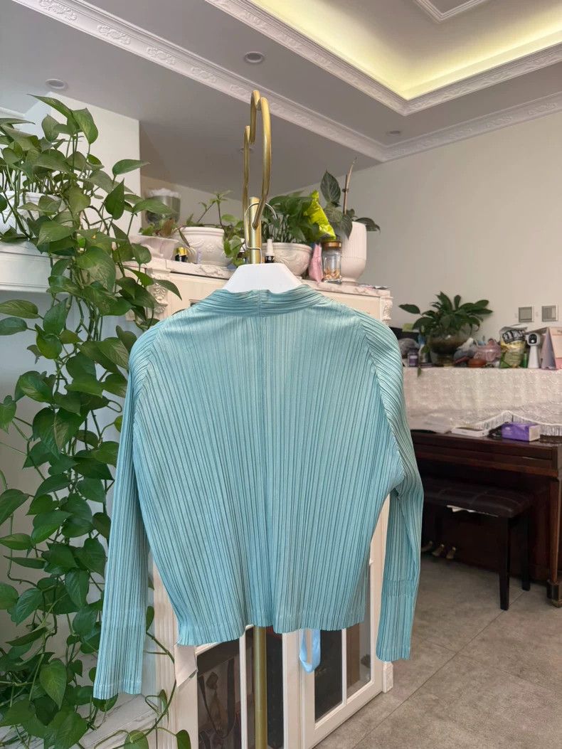 Issey Miyake Issey Miyake Cardigan in Green Cotton-yf Size US M / EU 48-50 / 2 - 6 Thumbnail