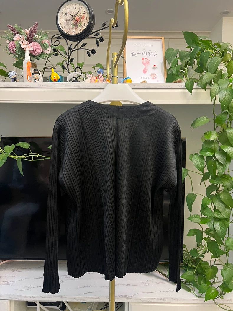 Issey Miyake Issey Miyake Black Open Cardigan Jacket-yf Size US M / EU 48-50 / 2 - 6 Thumbnail