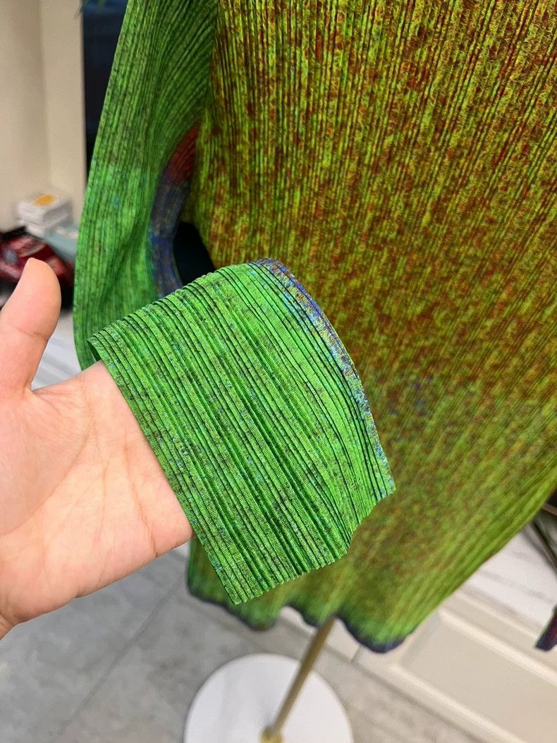 Issey Miyake Colorful Ribbed Turtleneck Long Sleeve Top-yf Size US M / EU 48-50 / 2 - 2 Thumbnail