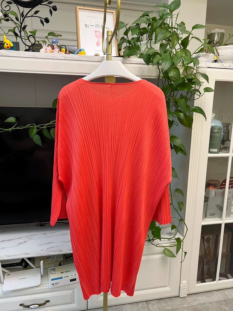 Issey Miyake Long Orange Dress Shirt with Slit-yf Size US M / EU 48-50 / 2 - 6 Thumbnail