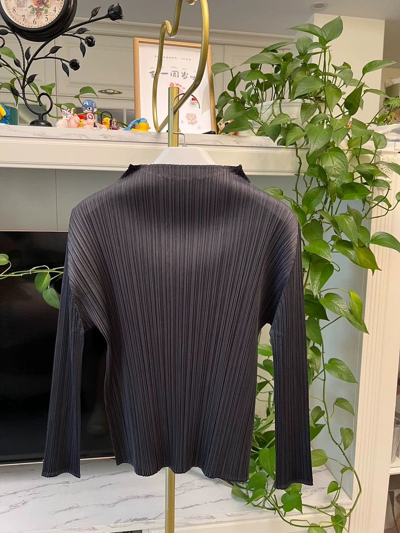 Issey Miyake Issey Miyake High Neck Long Sleeve T-Shirt-yf Size US M / EU 48-50 / 2 - 2 Thumbnail