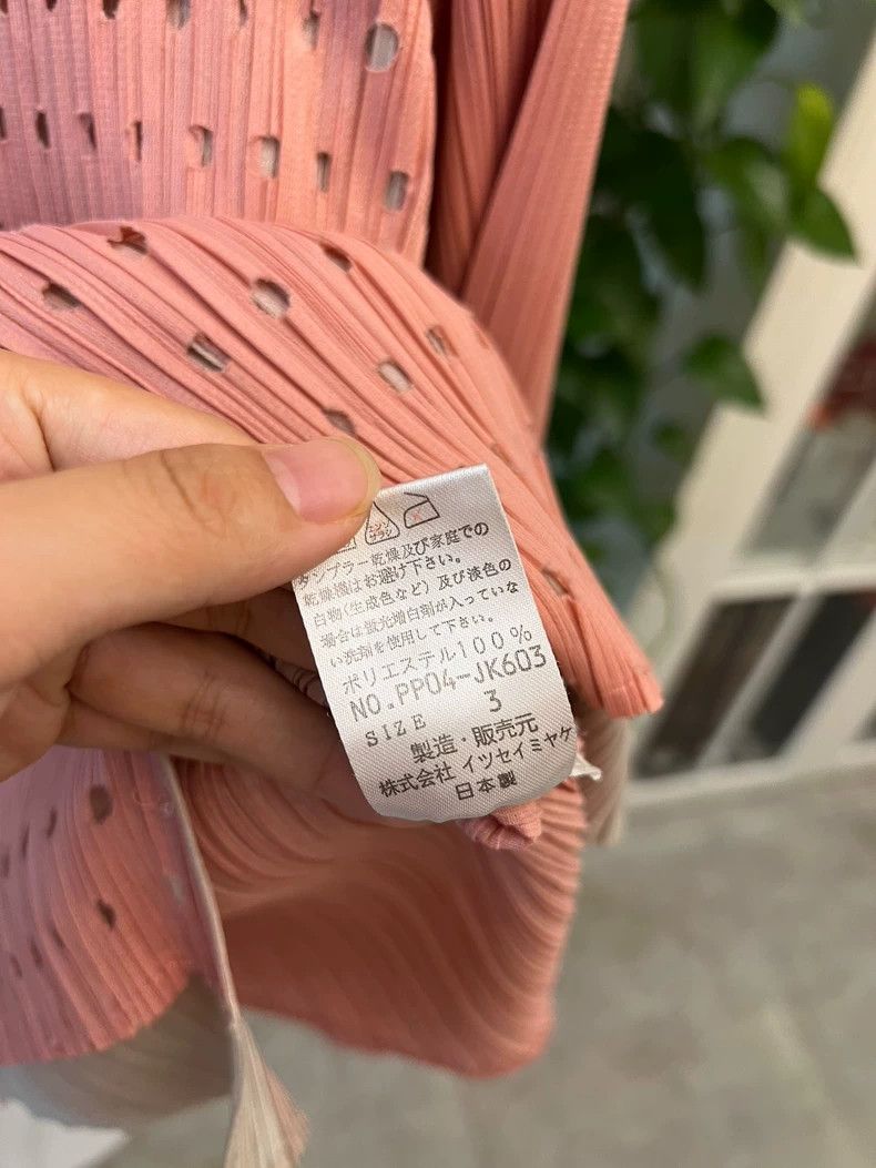 Issey Miyake Pink and Beige Layered Knit Jacket-yf Size US M / EU 48-50 / 2 - 4 Thumbnail