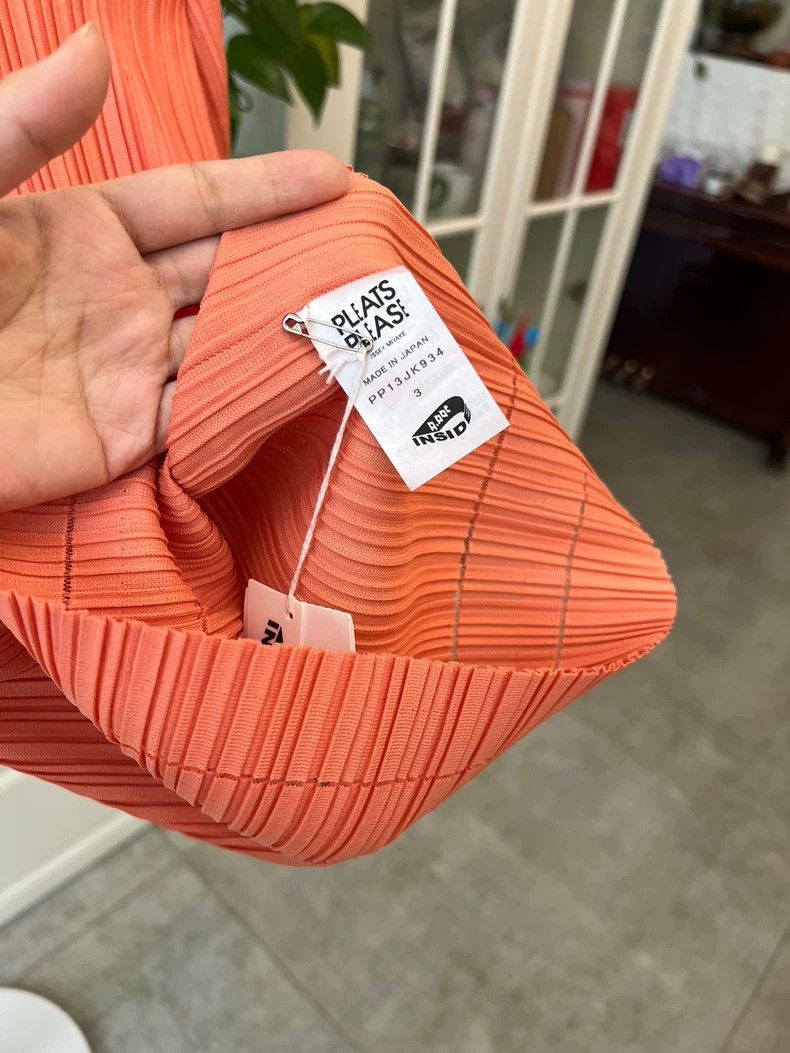 Issey Miyake Long Sleeve Cream Orange Basic Top-yf Size US M / EU 48-50 / 2 - 4 Thumbnail