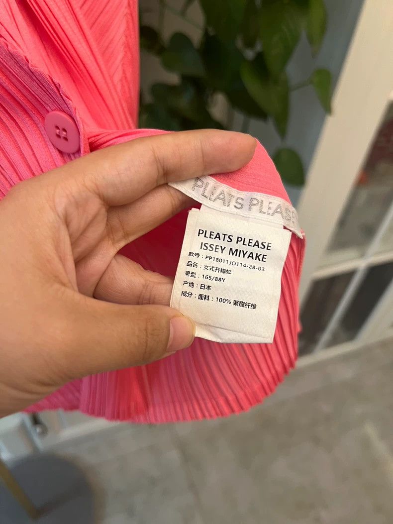 Issey Miyake Issey Miyake Pink Pleated Cardigan Jacket-yf Size US M / EU 48-50 / 2 - 3 Thumbnail