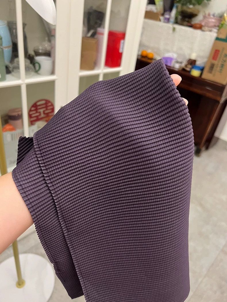 Issey Miyake Issey Miyake Short Sleeve Purple Top-yf Size US M / EU 48-50 / 2 - 5 Thumbnail