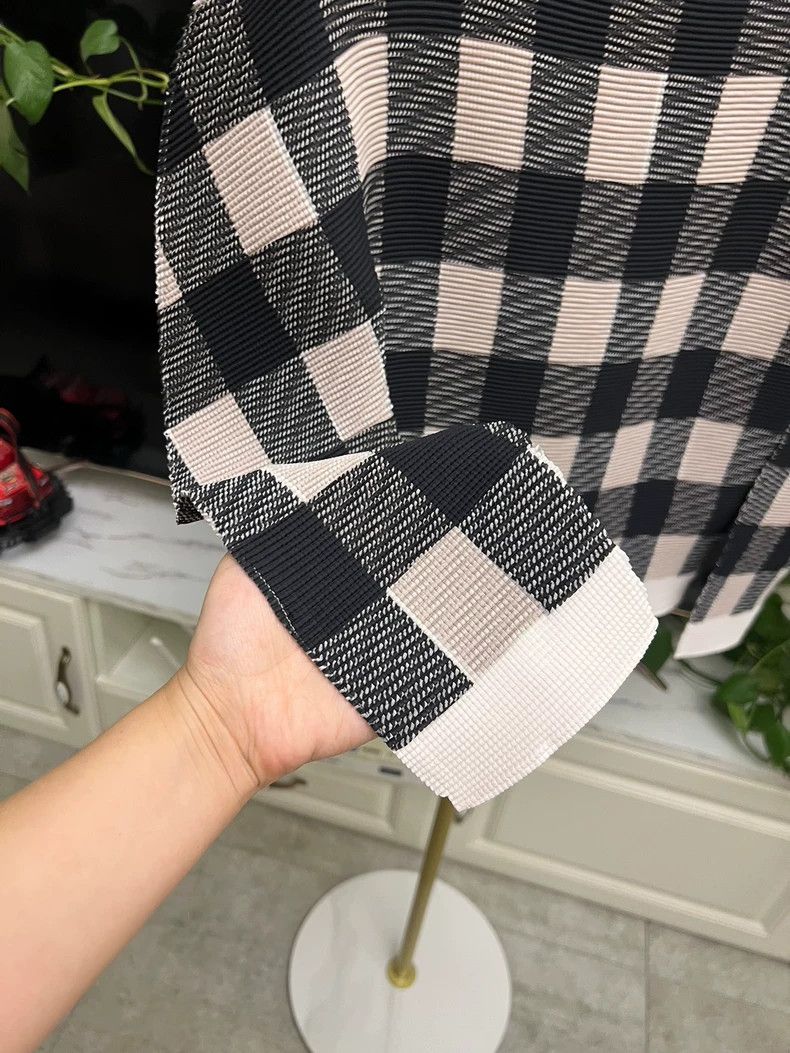 Issey Miyake Issey Miyake Grid Long Sleeve Top-yf Size US M / EU 48-50 / 2 - 2 Thumbnail