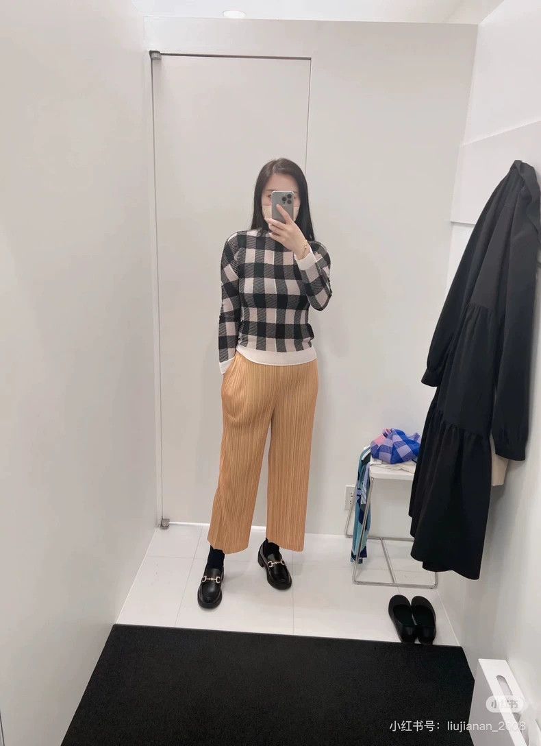 Issey Miyake Issey Miyake Grid Long Sleeve Top-yf Size US M / EU 48-50 / 2 - 9 Thumbnail