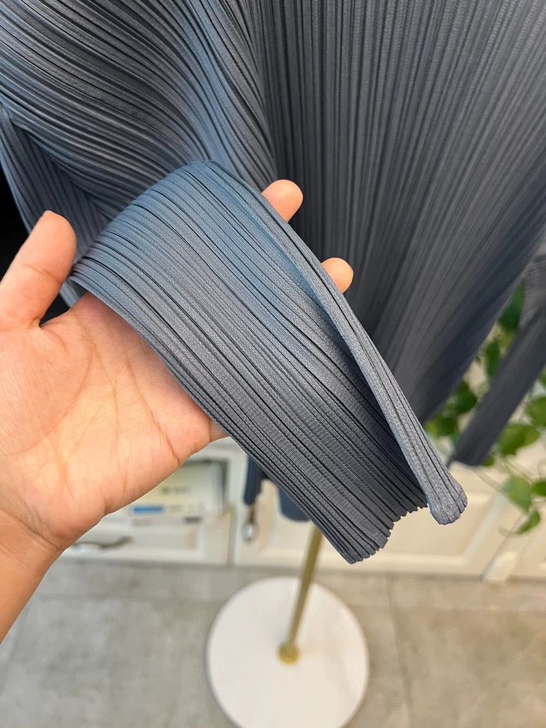 Issey Miyake Gray Blue Long Sleeve Unique Top-yf Size US L / EU 52-54 / 3 - 2 Thumbnail
