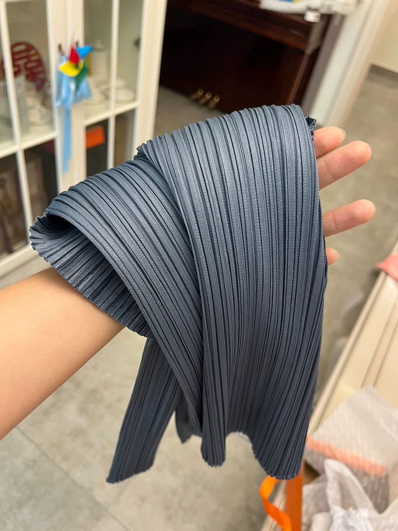 Issey Miyake Gray Blue Long Sleeve Unique Top-yf Size US L / EU 52-54 / 3 - 7 Thumbnail