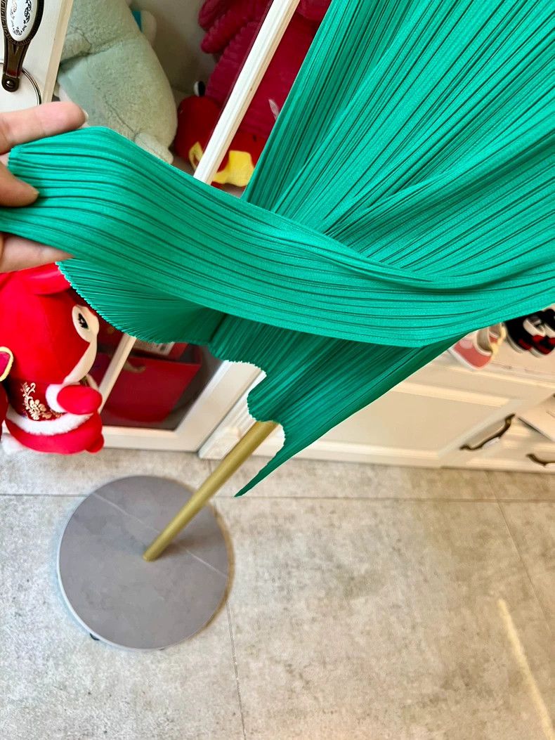 Issey Miyake Issey Miyake Long Green Sleeveless Dress-yf Size US M / EU 48-50 / 2 - 3 Thumbnail