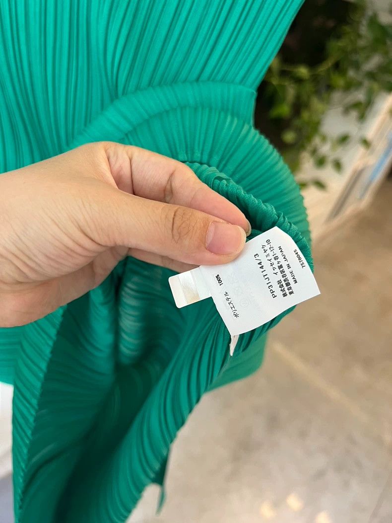 Issey Miyake Issey Miyake Long Green Sleeveless Dress-yf Size US M / EU 48-50 / 2 - 5 Thumbnail